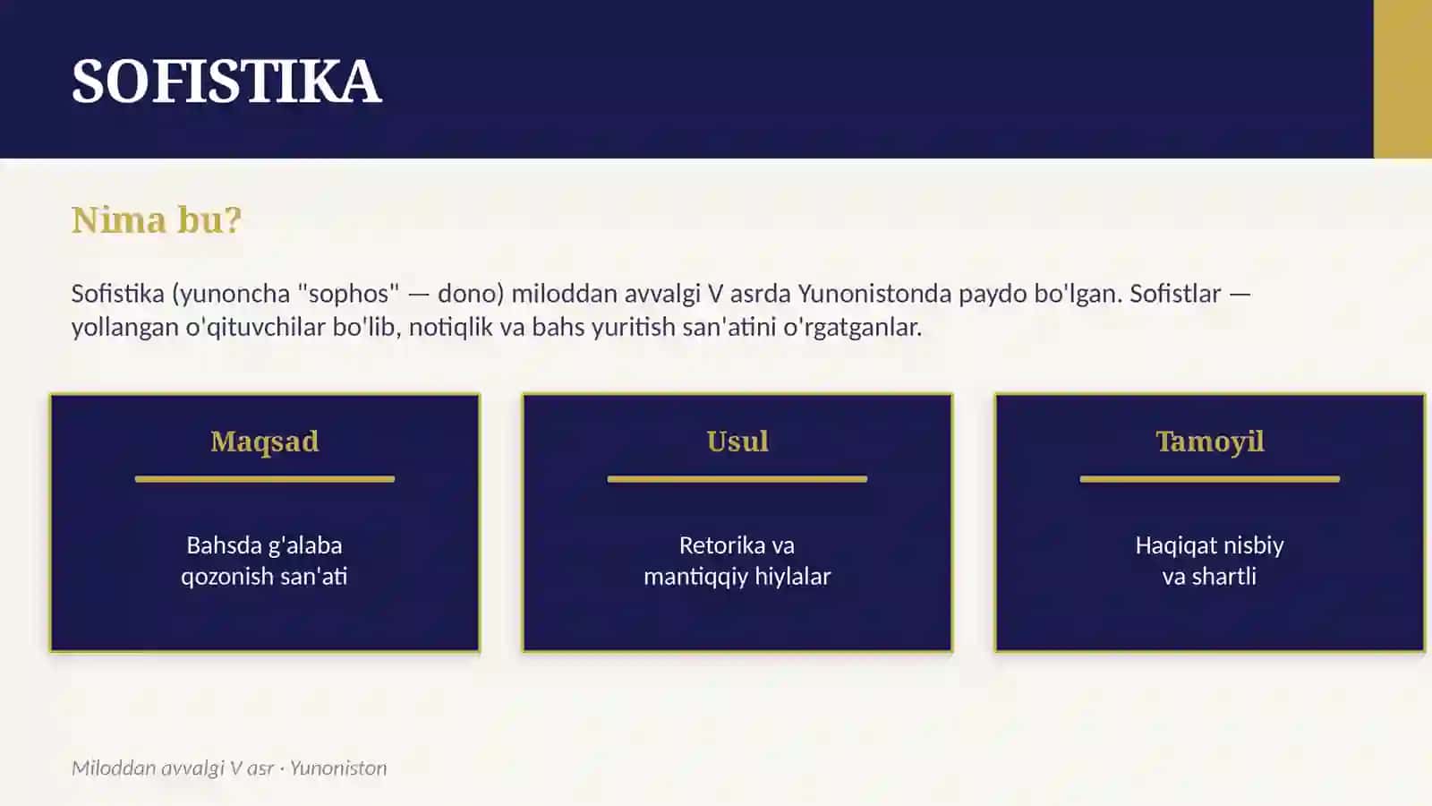 SOFISTIKA VA SUQROT FALSAFASI 2