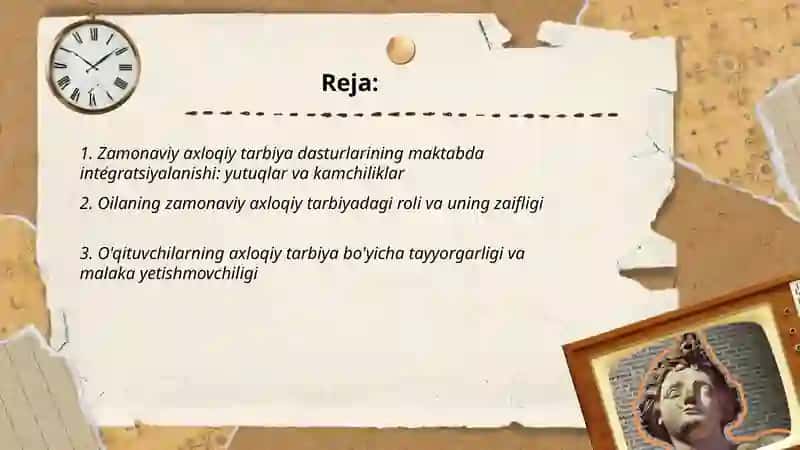 Zamonaviy axloqiy tarbiyaning yutuqlari va kamchiliklari 2