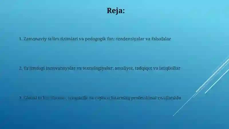 Zamonaviy ta'lim tizimlari va pedagogik fan: tendensiyalar va falsafalar 2