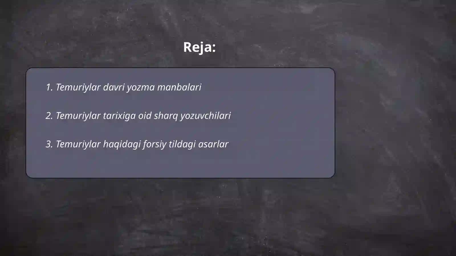 Temuriylar davri yozma manbalari 2