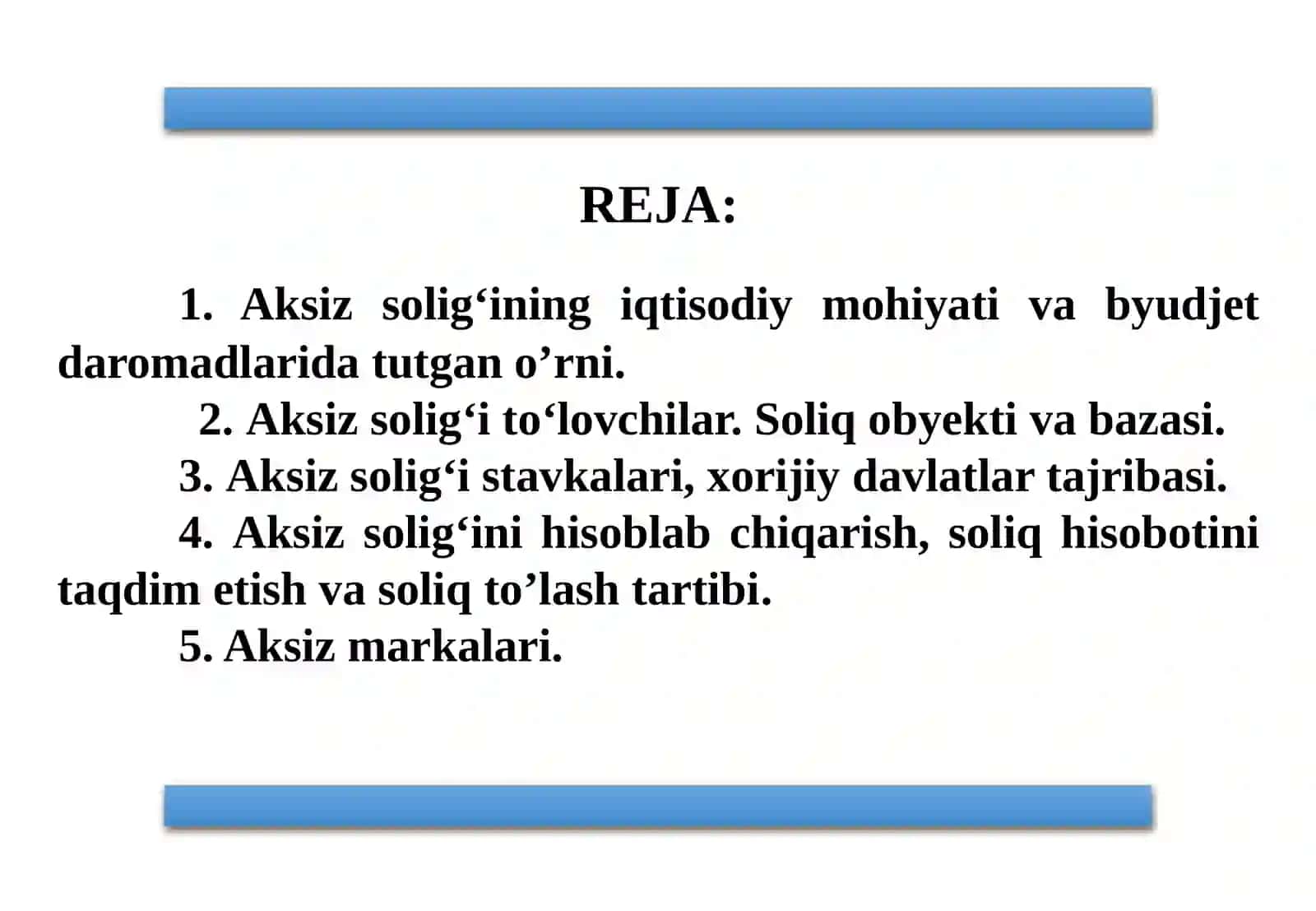 Aksiz solig‘i 2
