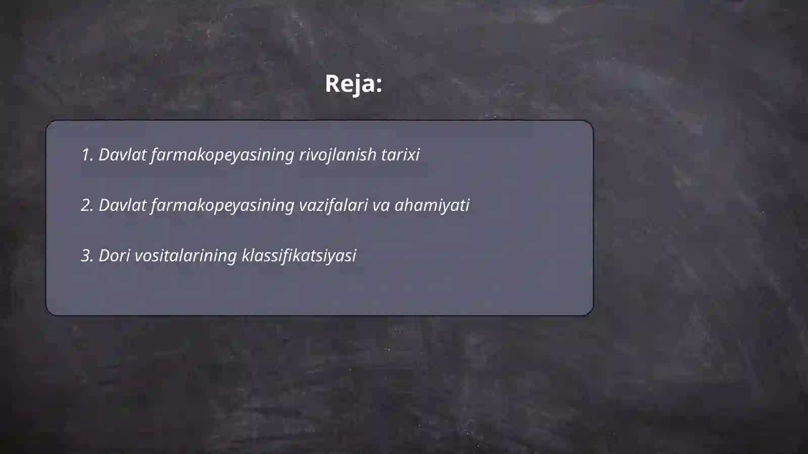 Davlat farmakopiyasi tarixi Tuzilishi.Dorilarnining sanoat texnoogiyasi asosiy tushunchalar va atamalari 2