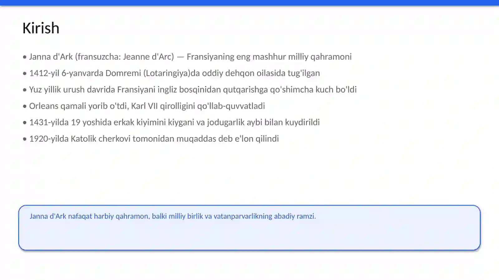Janna d'Ark — Fransiya milliy qahramoni 2