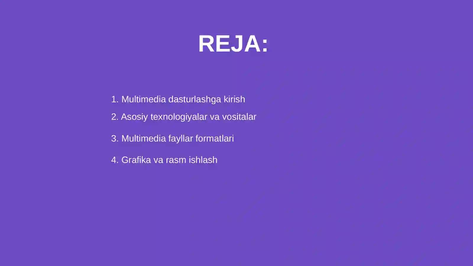 Multimediadan dasturlashda foydalanish 2