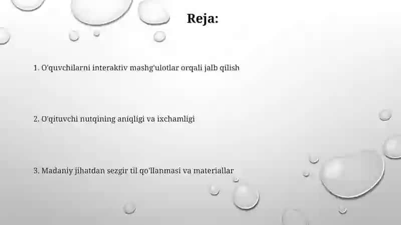 Til oʻqituvchisining nutqiga qoʻyilgan pedagogik talab 2