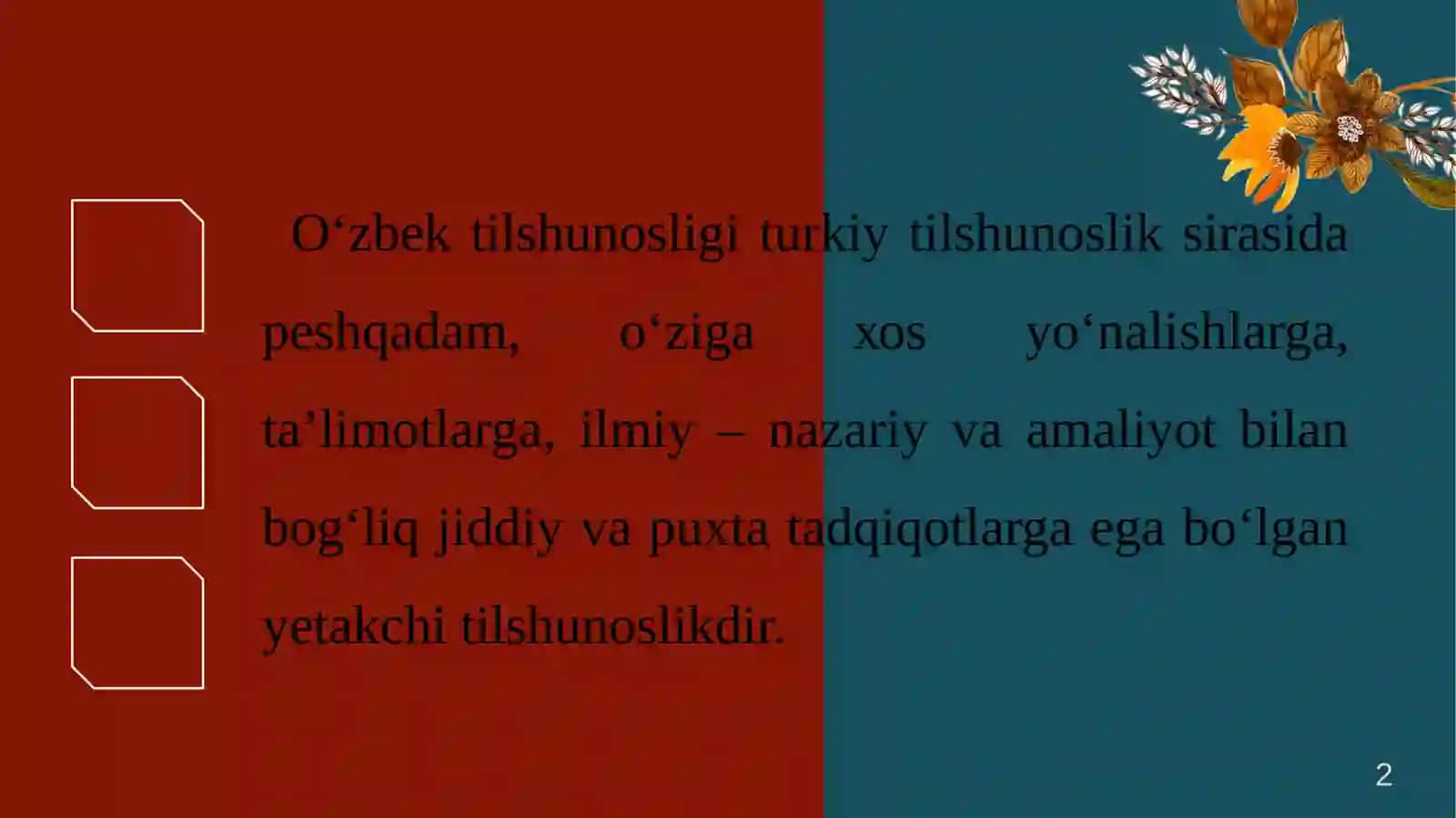 Oʻzbek ilmiy tilshunosligining shakllanishi 2