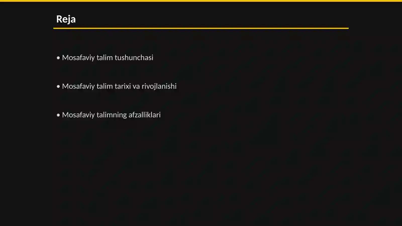 Mosafaviy talim 2