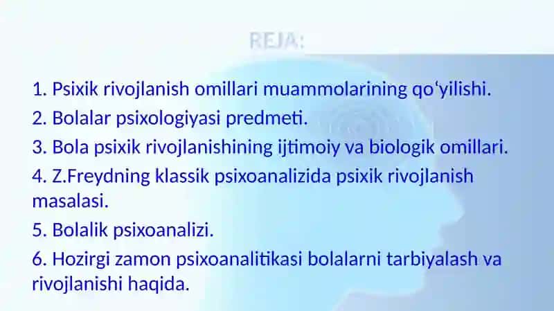 Rivojlanish psixologiyasi 2