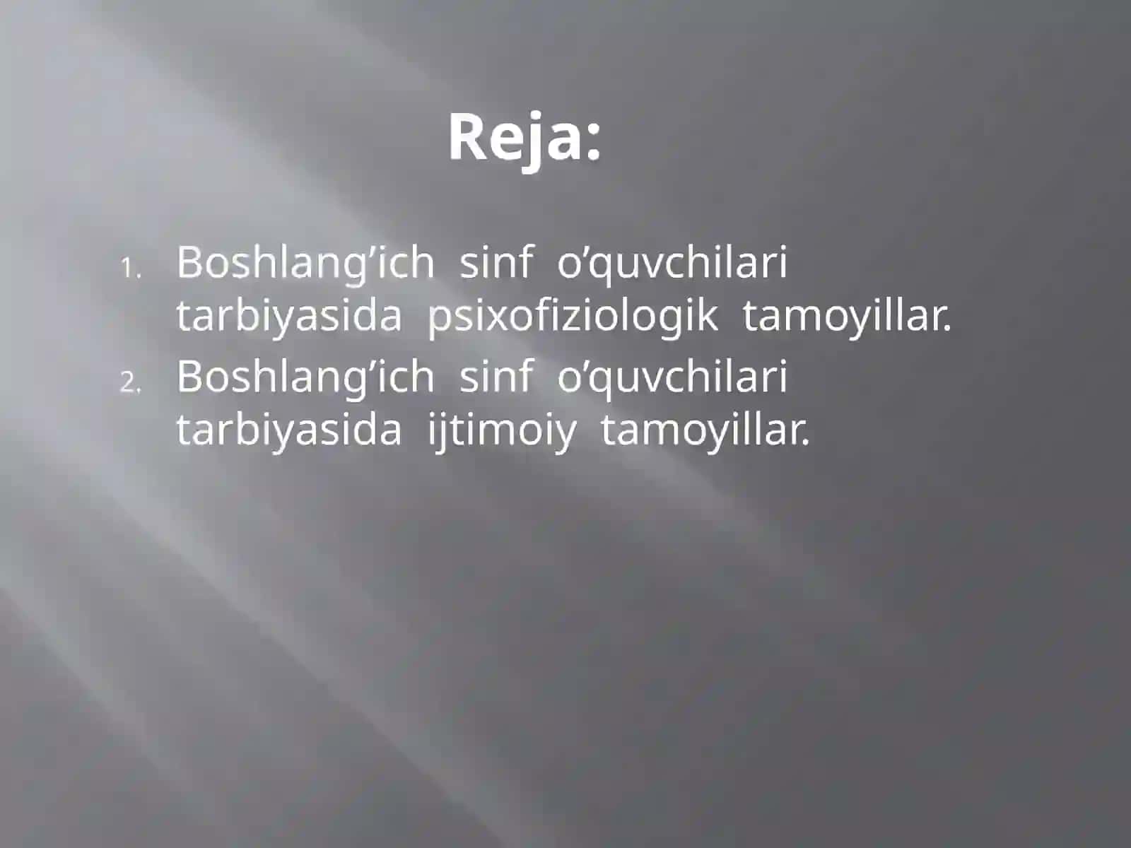 Boshlang’ichs info’quvchilari tarbiyasida psixofiziologik va ijtimoiy ta'moyillar 2