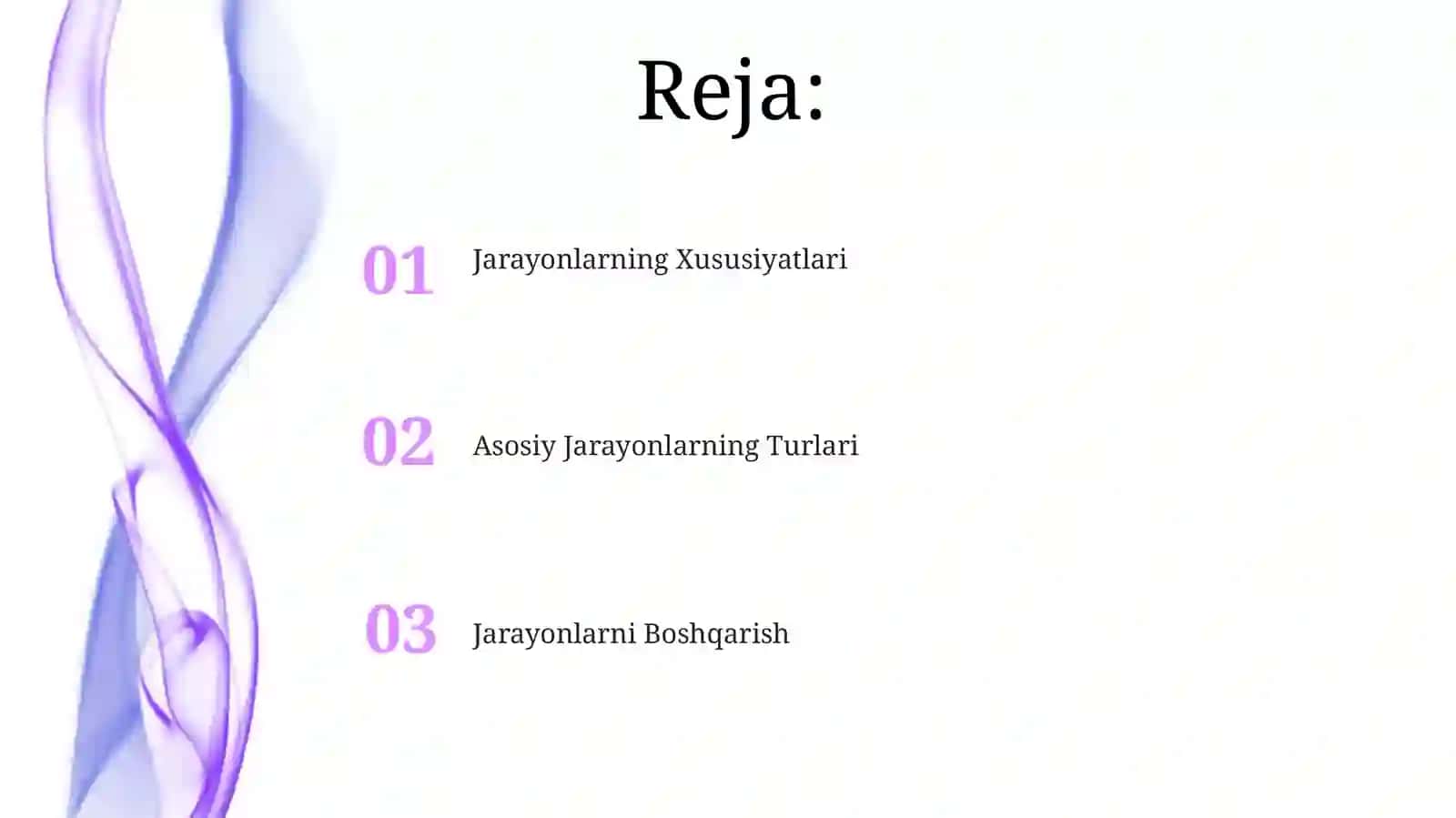 Asosiy Jarayonlarning Turlari 2