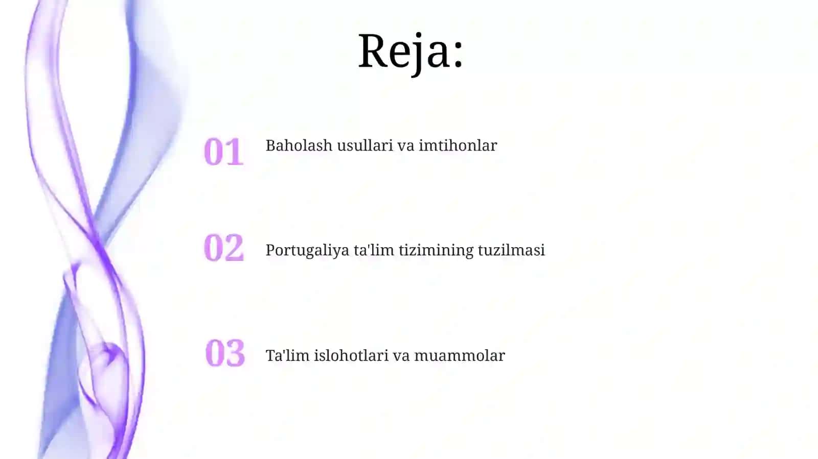 Portugaliyada ta'lim tizimi va baholash mezonlari 2