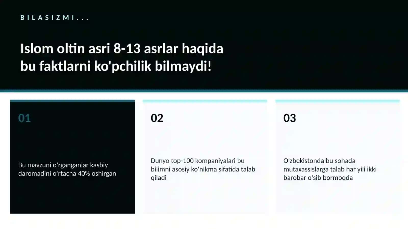 Islom oltin asri 8-13 asrlar 2