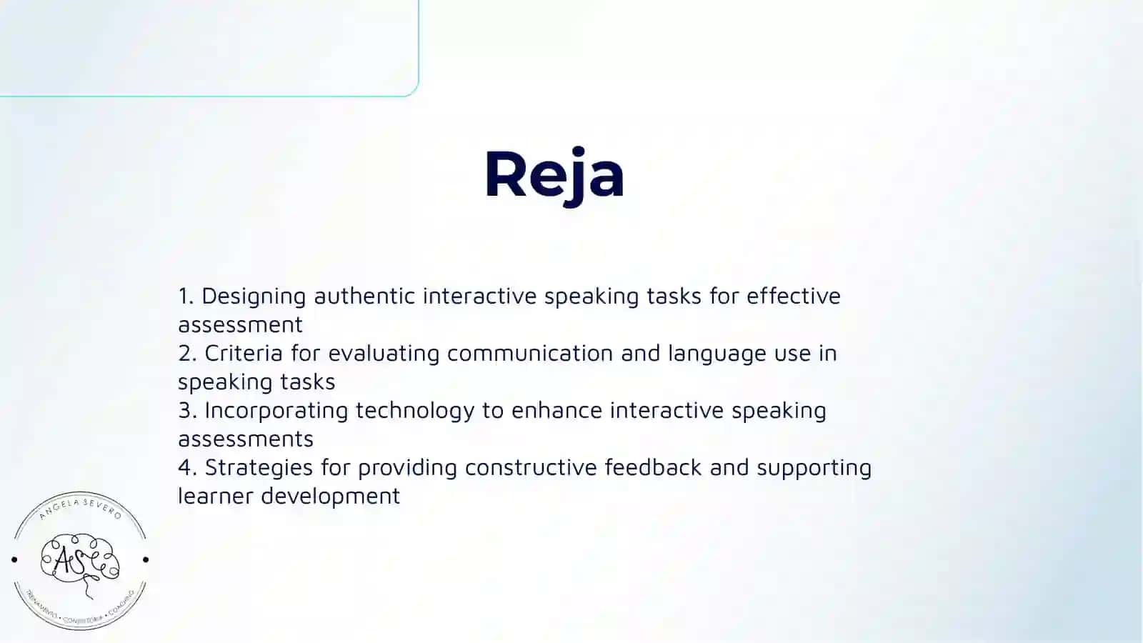 INTERACTIVE SPEAKING TASK FOR ASSESSMENT 2