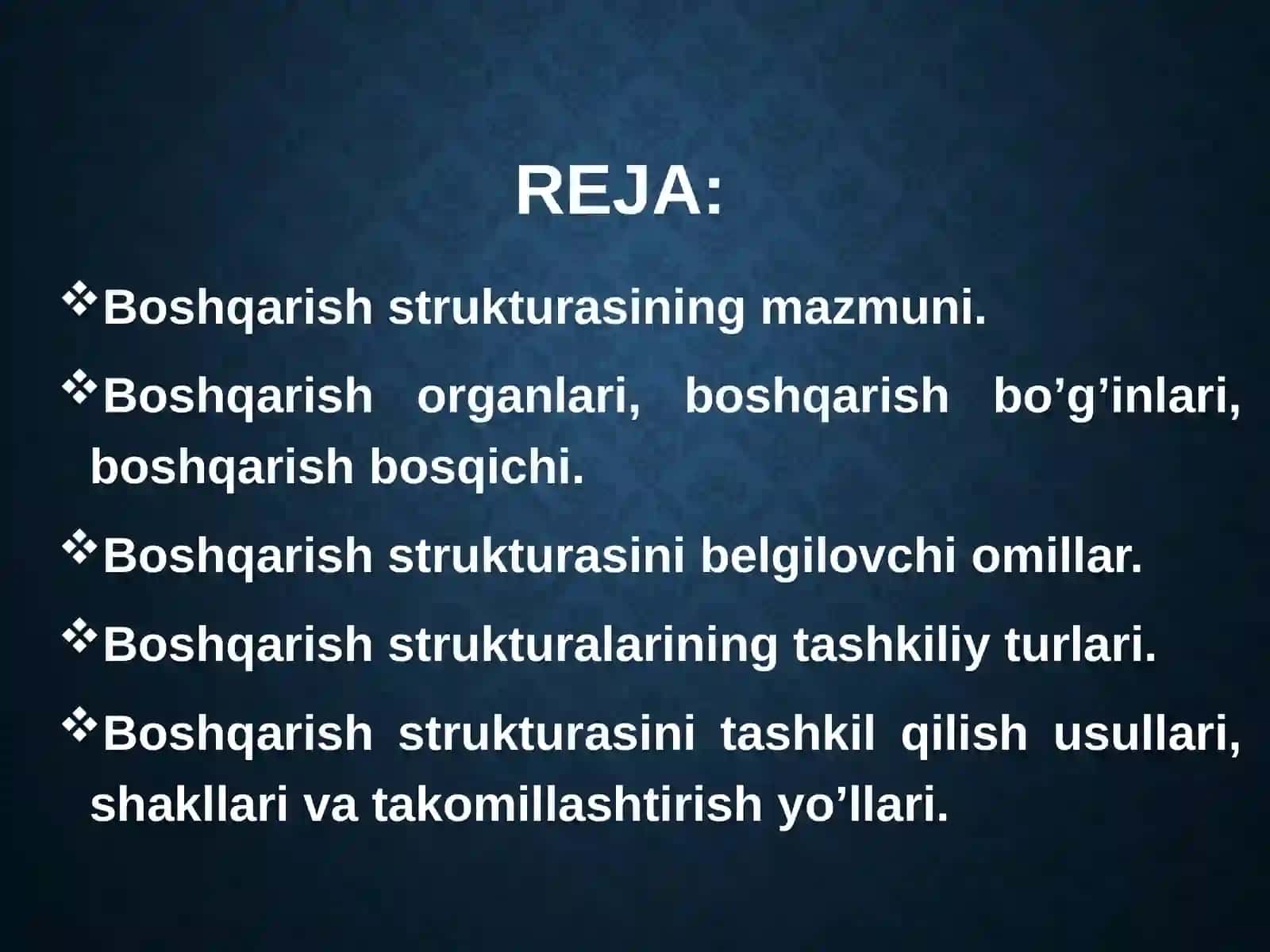 Boshqarishning Tashkiliy Strukturalari 2