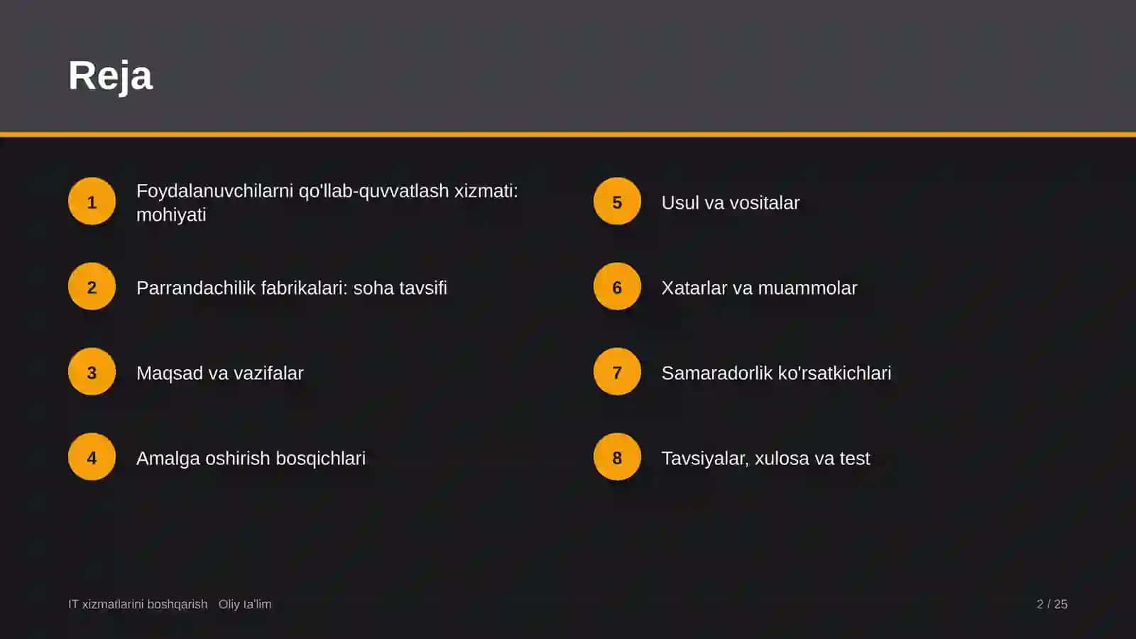 parrandachilik fabrikalarida foydalanuvchilarni qo'llab quvvatlash xizmatini tashkil etish 2827 2