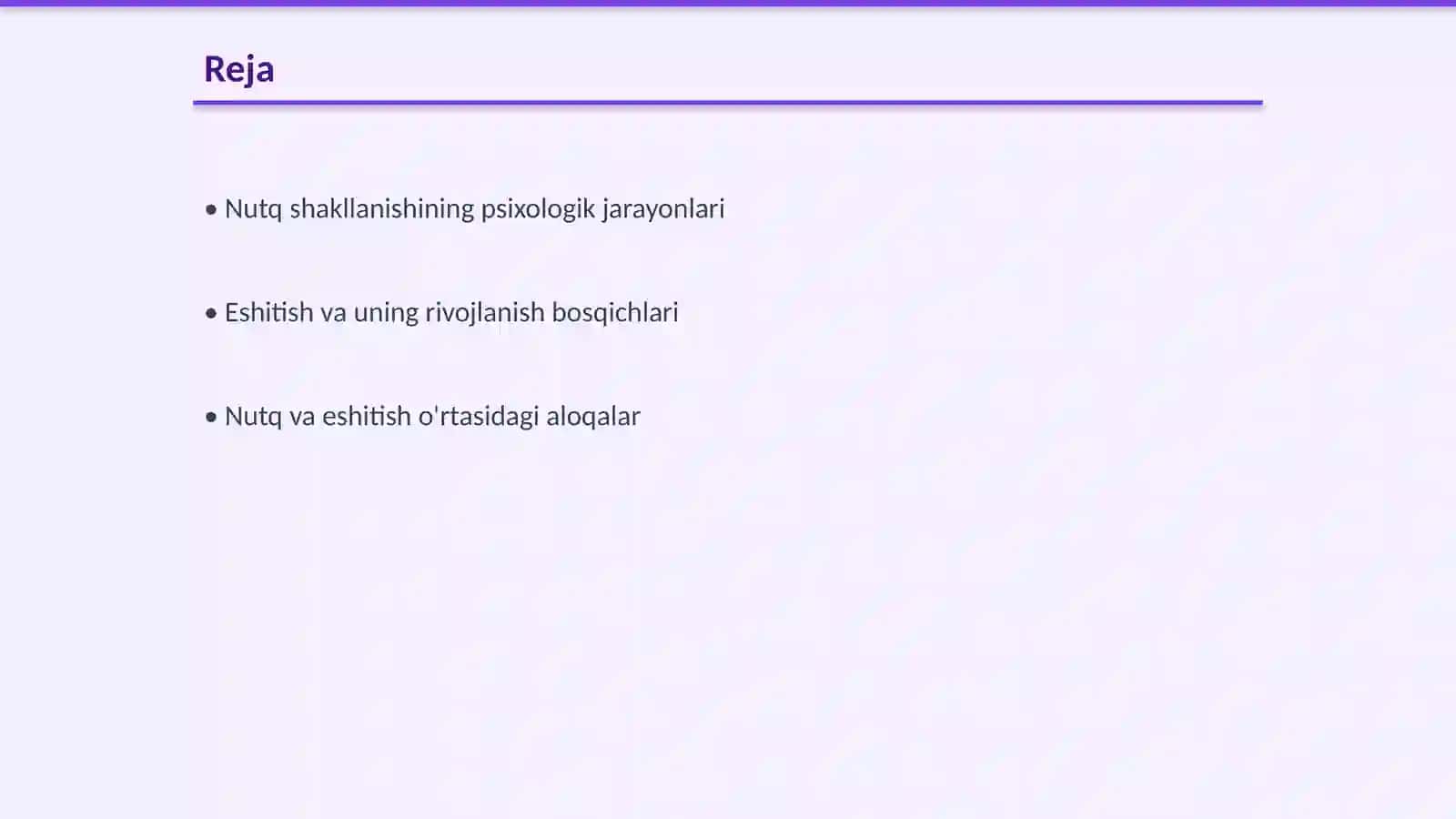 Nutq va eshitish shakillanishining psixologik asoslari 2