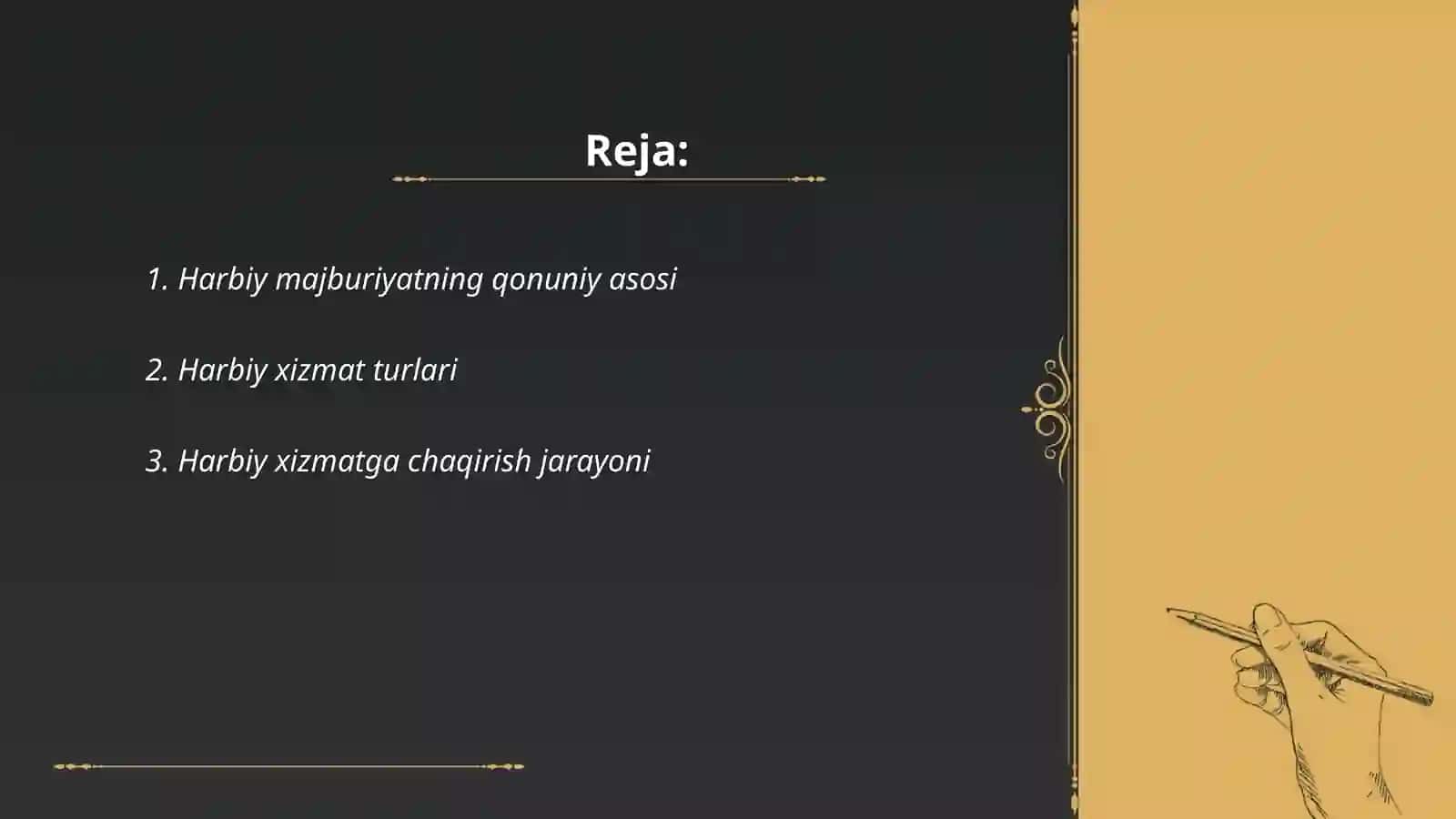 Umum harbiy majburyat va harbiy xizmat 2
