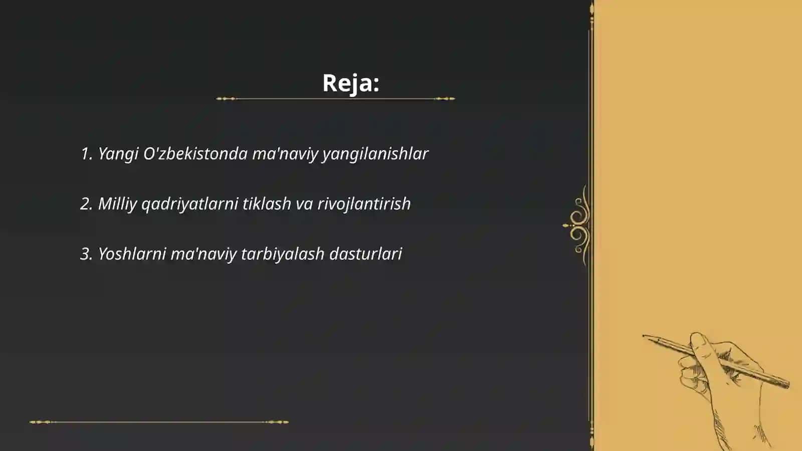 Yangi O'zbekistonda amalga oshirilayotkan ma'naviy o'zgarishlar 2