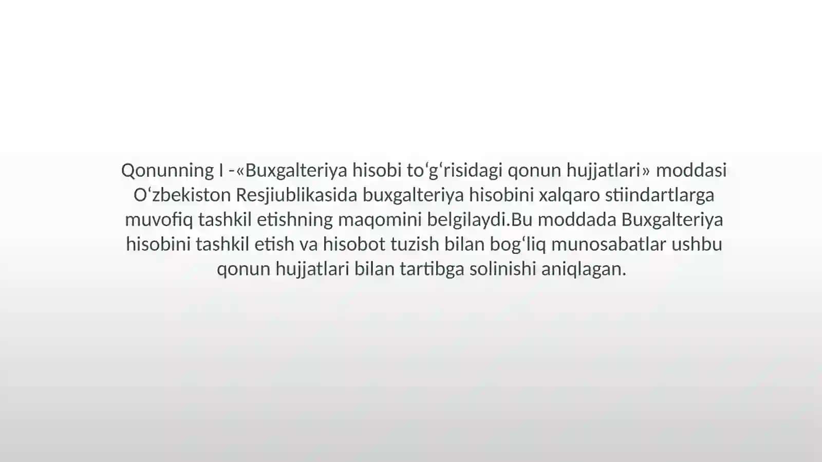 Buxgalteriyahisobinitashkiletishningme'yoriy-huquqiyasoslari 2