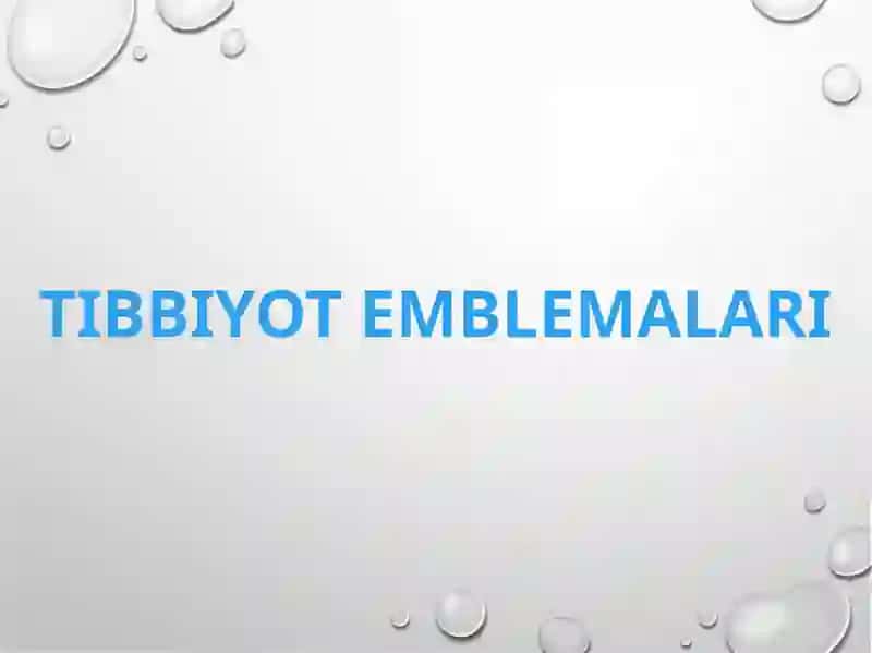 TIBBIYOT EMBLEMALARI 2