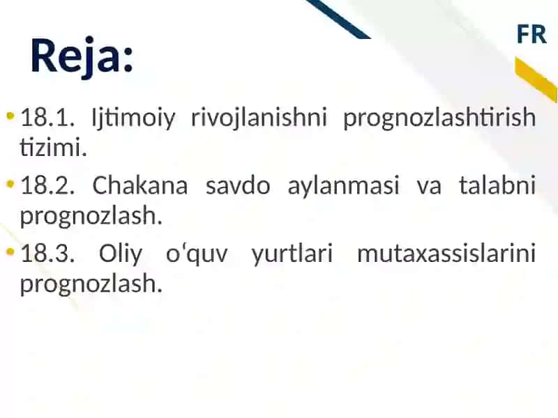 IJTIMOIY JARAYONLAR VA AHOLI TURMUSH DARAJASINING O‘SISHINI PROGNOZLASH 2