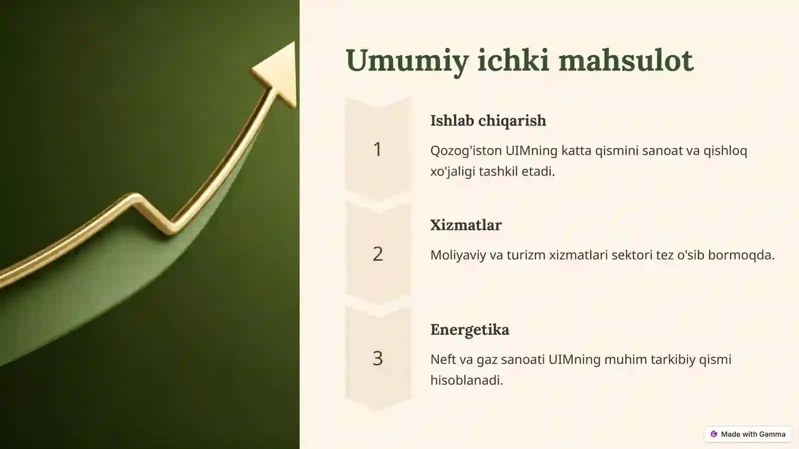 Qozog'iston respublikasi makroiqtisodiy ko'rsatkichlari tasnifi 2