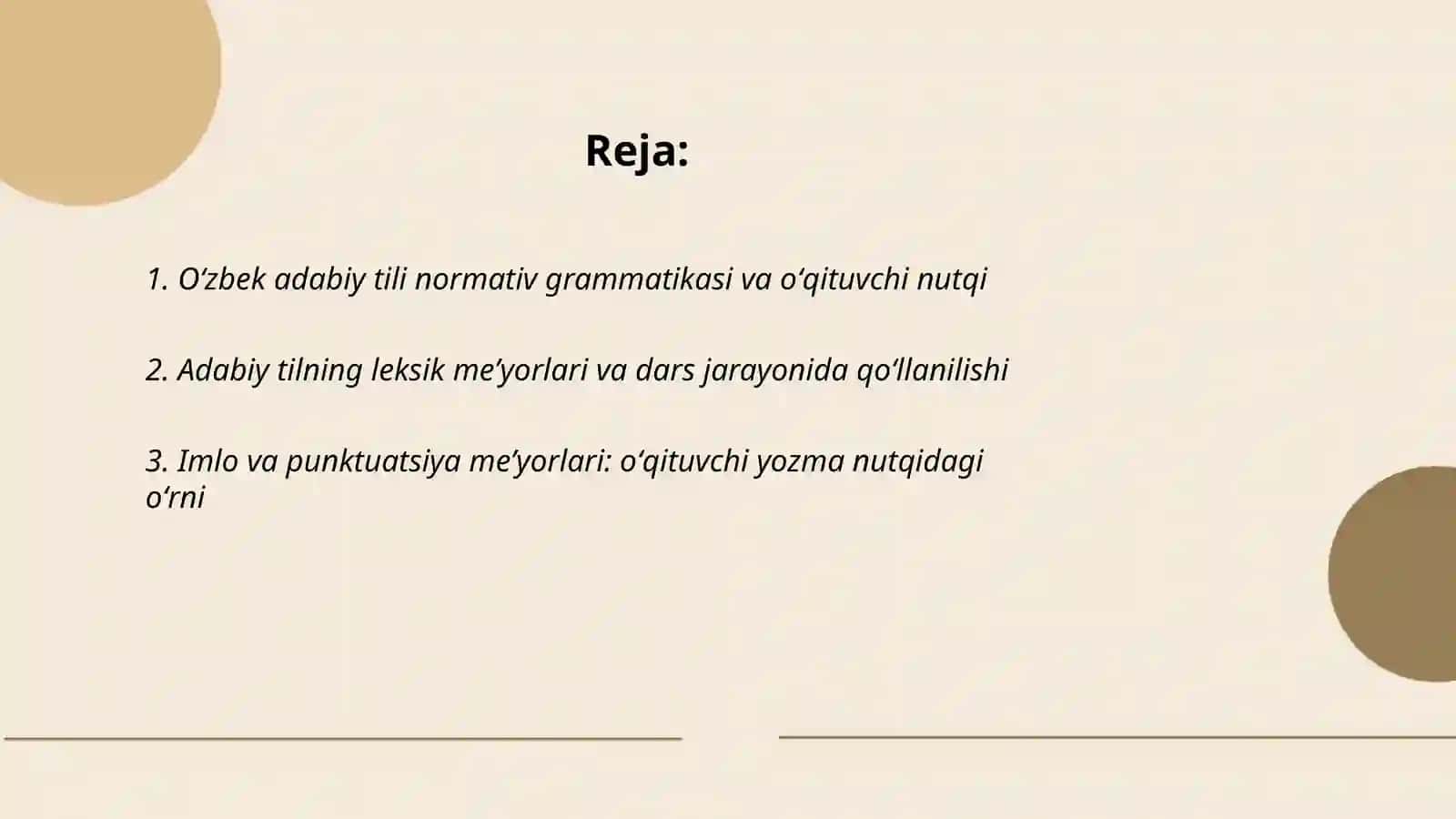 Oʻzbek adabiy tili meʼyorlari va oʻqituvchi nutqi madaniyati 2