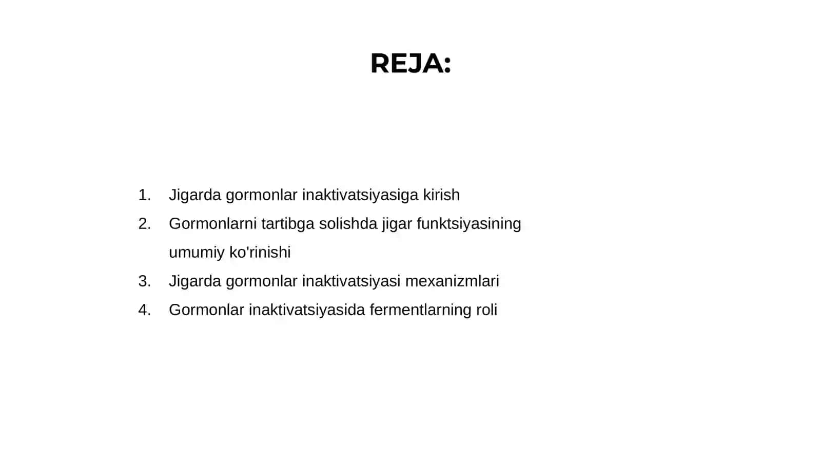 Jigarda garmonlarning inaktivatsiyasi 2