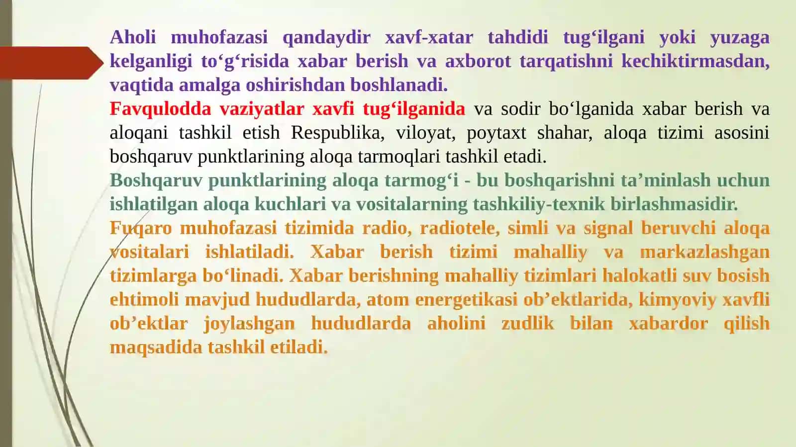 Favquloddavaziyatlar va iqlimo'zgarishini oldini olish 2