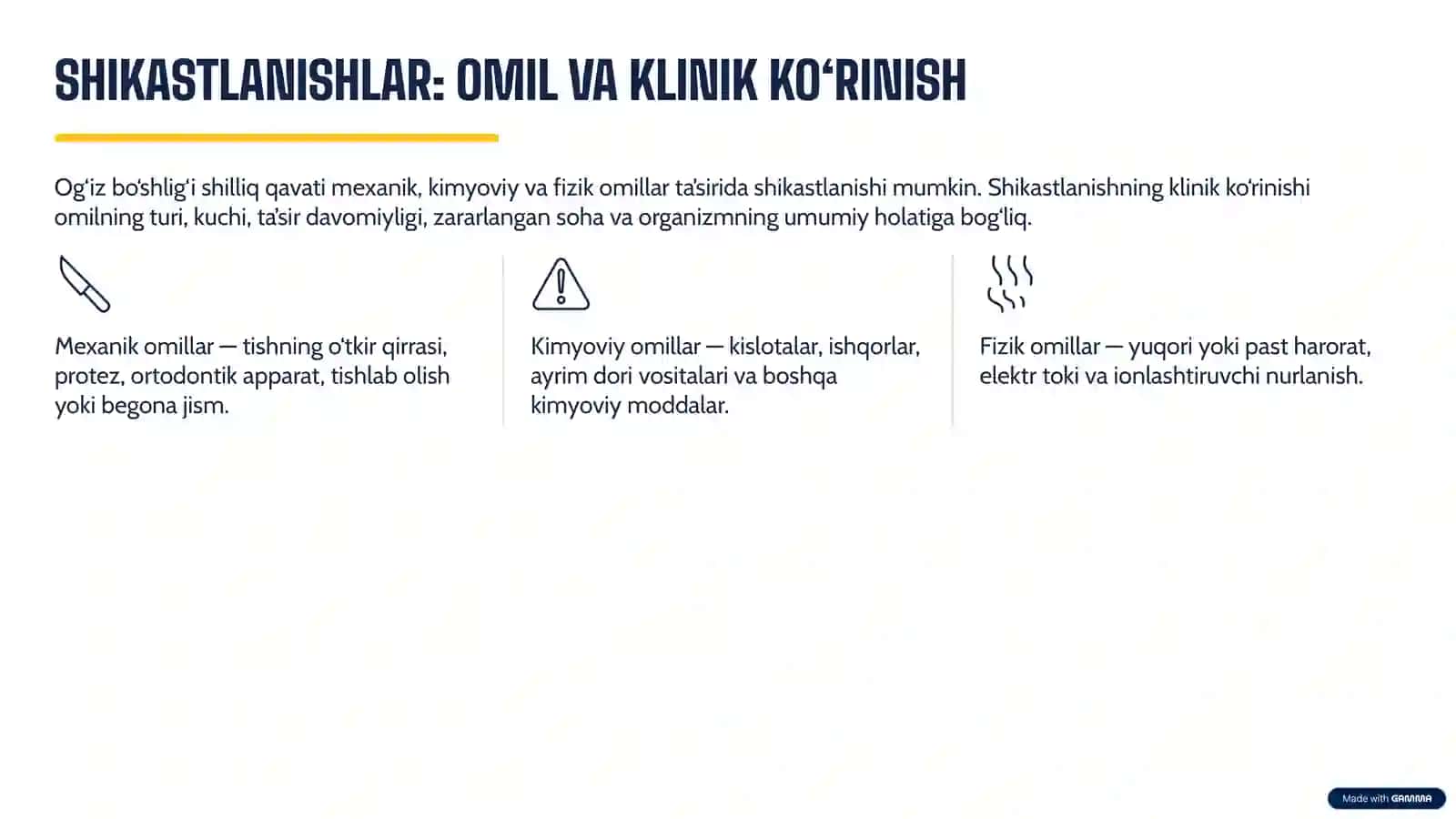 OG‘IZ BO‘SHLIG‘I SHILLIQ QAVATI SHIKASTLANISHLARI VA LEYKOPLAKIYA 2