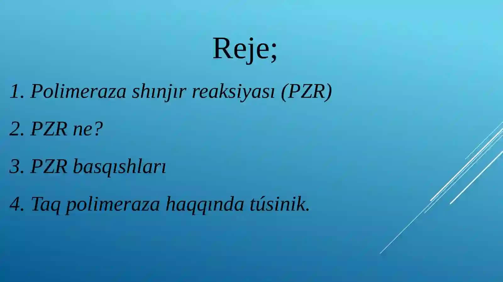PZR polimeraza shinjirli_reaksiyasi menen_tanistiriw 2