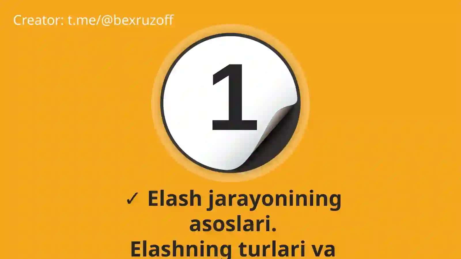 ELASH JARAYONI 2