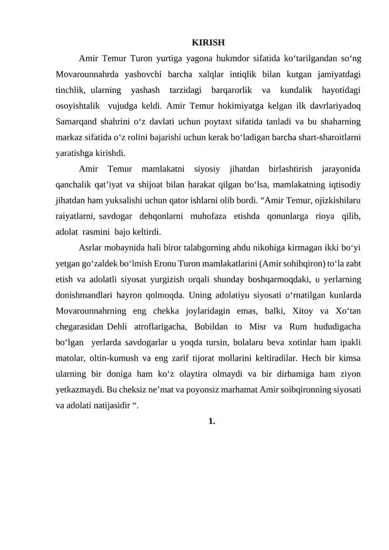 Amir Temur davrida moliyaviy tizim 2