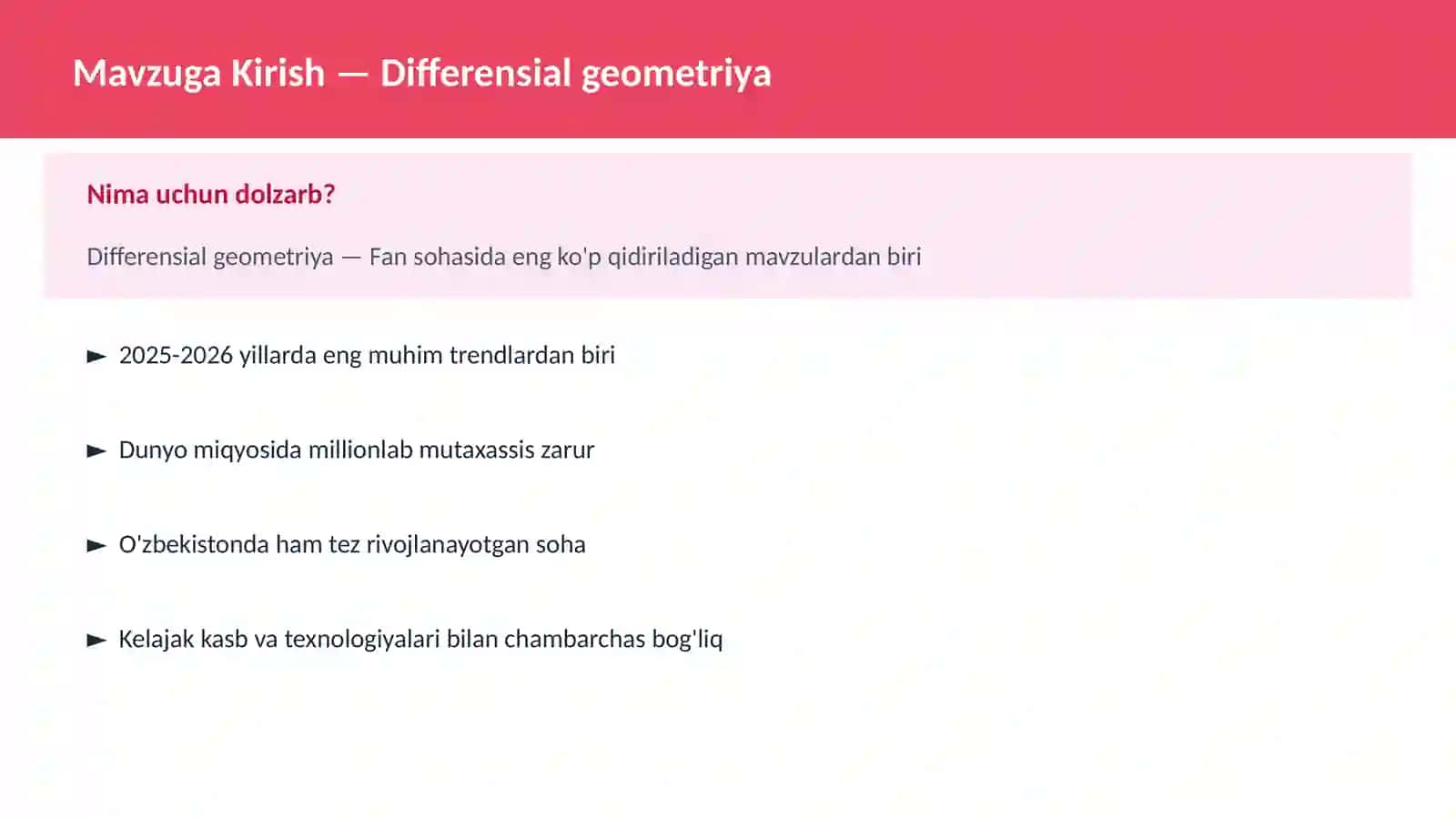FAN | MATEMATIKA ZAMONAVIY 2