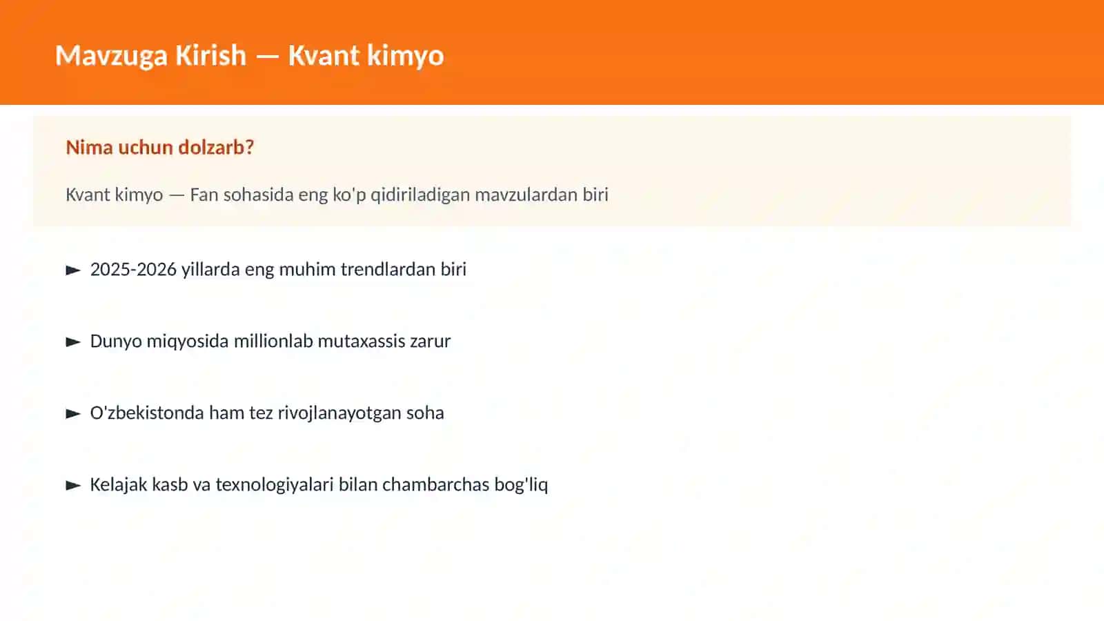 Kvant kimyo 2