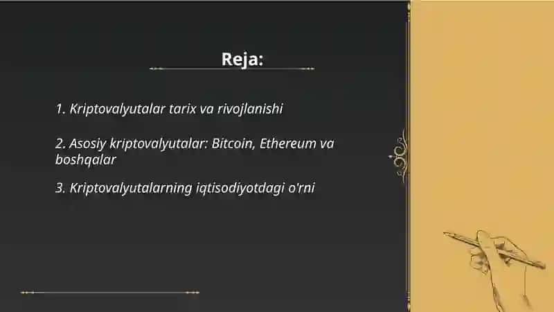Kriptovalyutalar va ularning iqtisodiyotdagi roli 2
