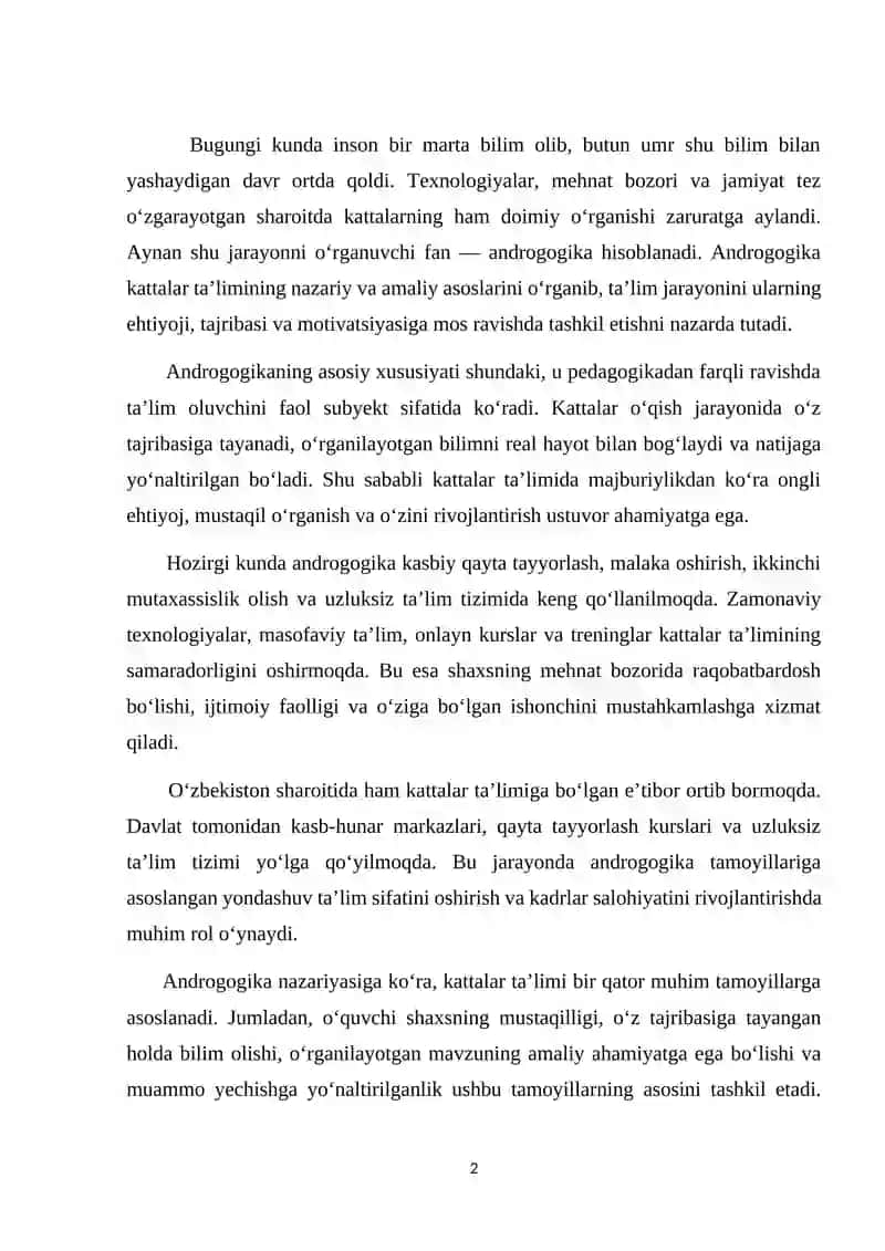 Androgogika 2