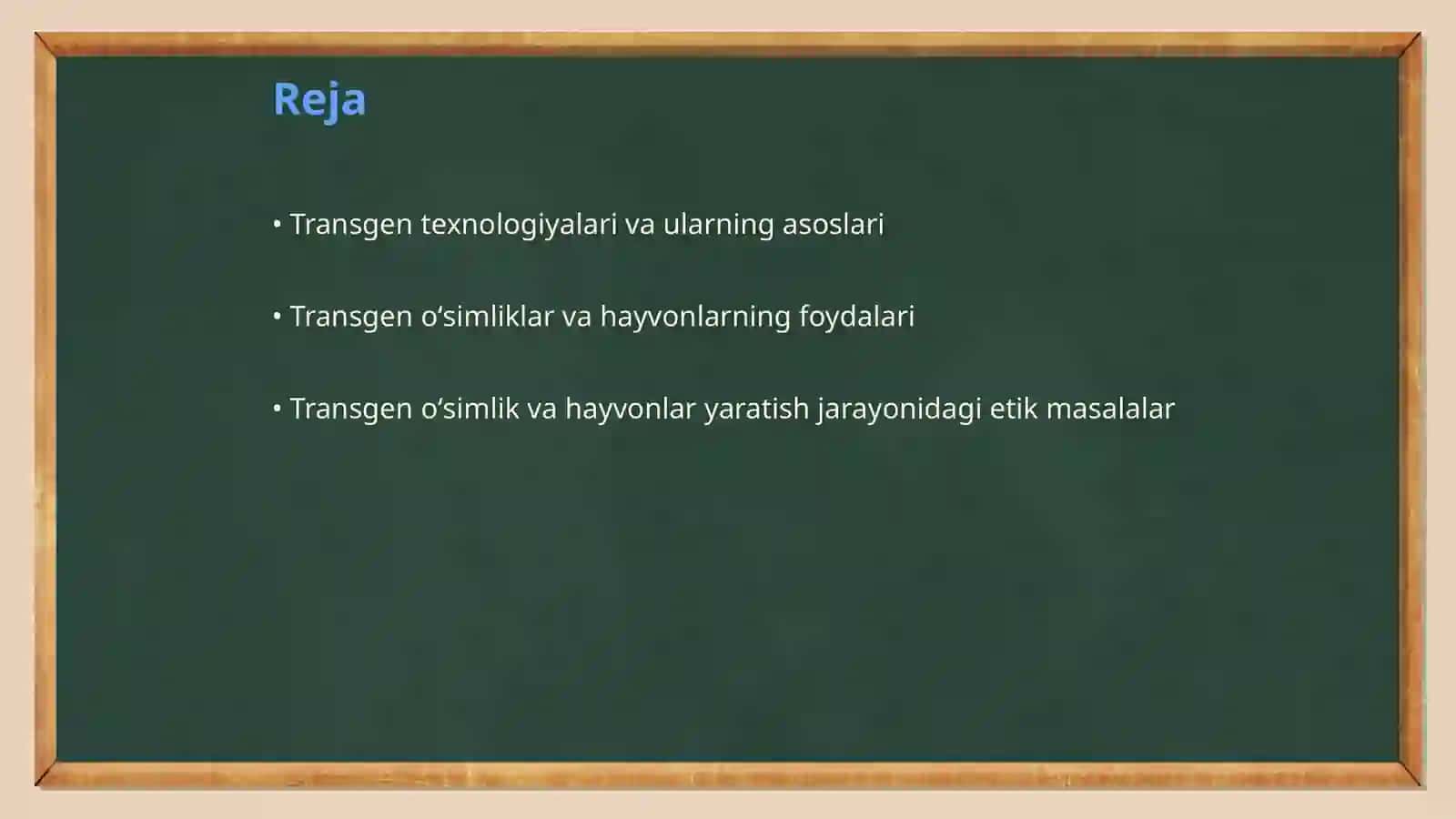 Transgen oʻsimlik va hayvonlarni yaratish va ulardan foydalanishning etik jihatlari 2