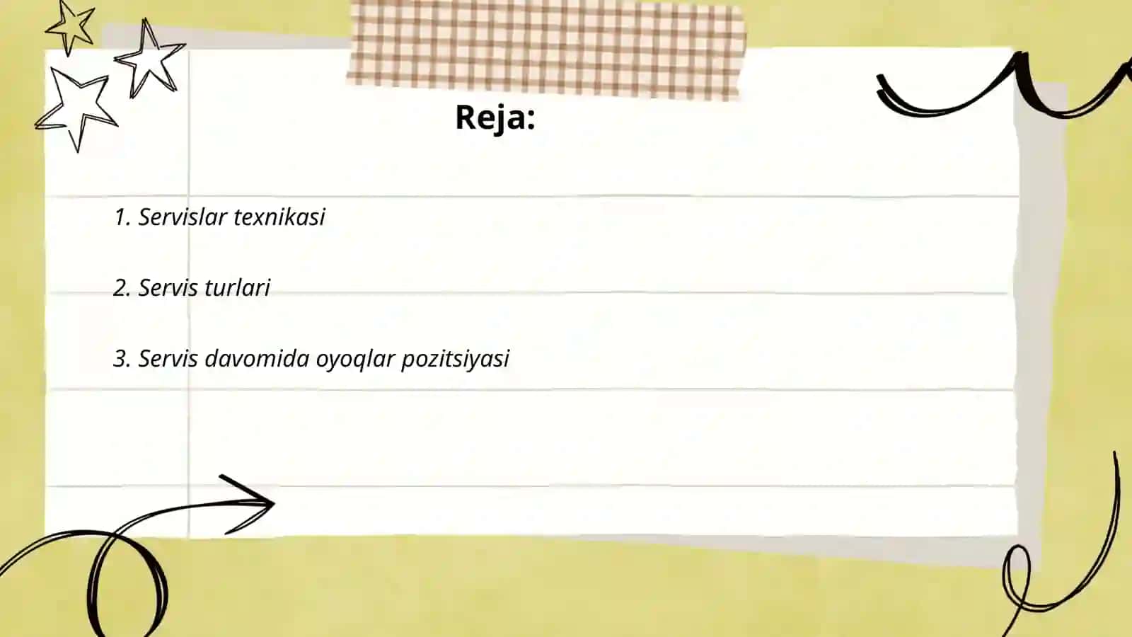 Servislar texnikasi 2