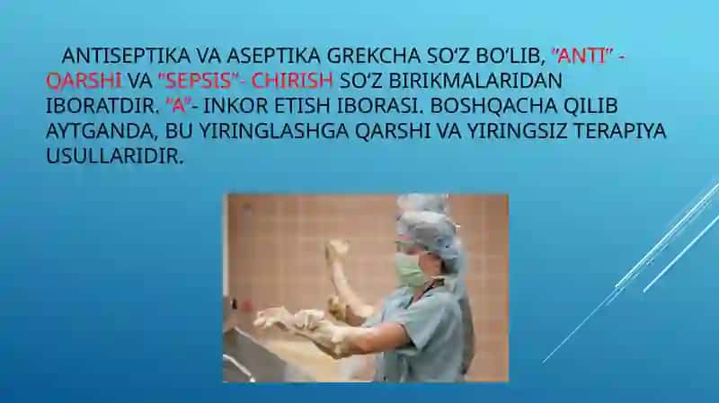 Antiseptika va aseptika 2