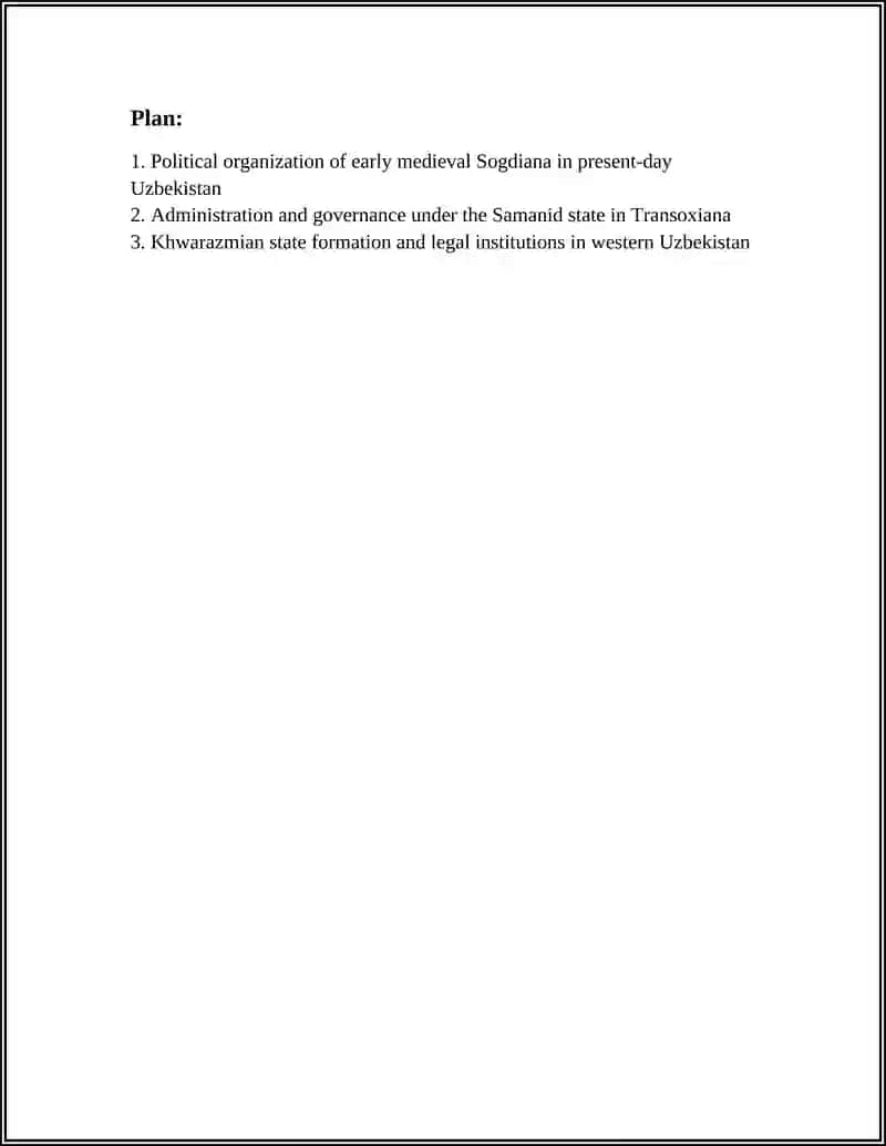 Early Medieval State and Law in Uzbekistan 2
