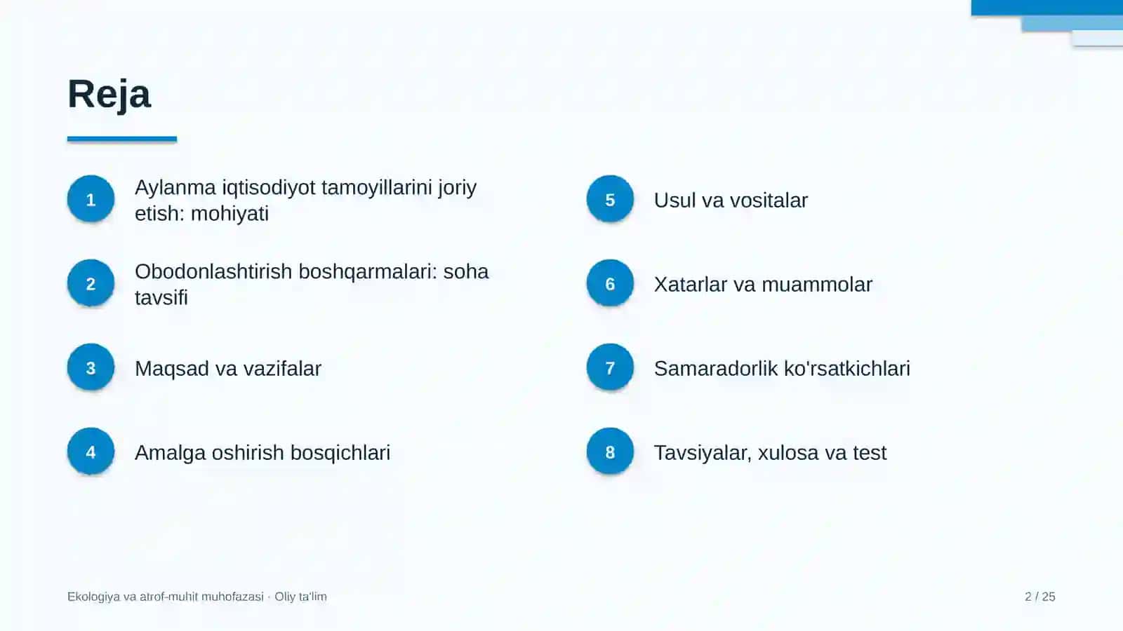 obodonlashtirish boshqarmalarida aylanma iqtisodiyot tamoyillarini joriy etish 2708 2
