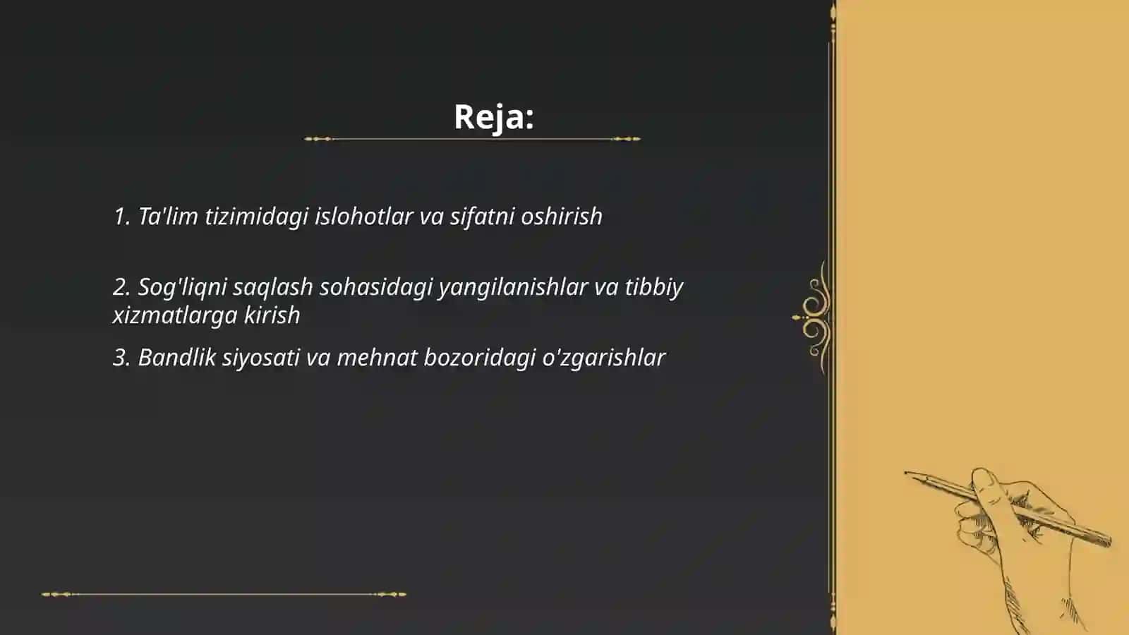 Ta'lim tizimidagi islohotlar va sifatni oshirish 2