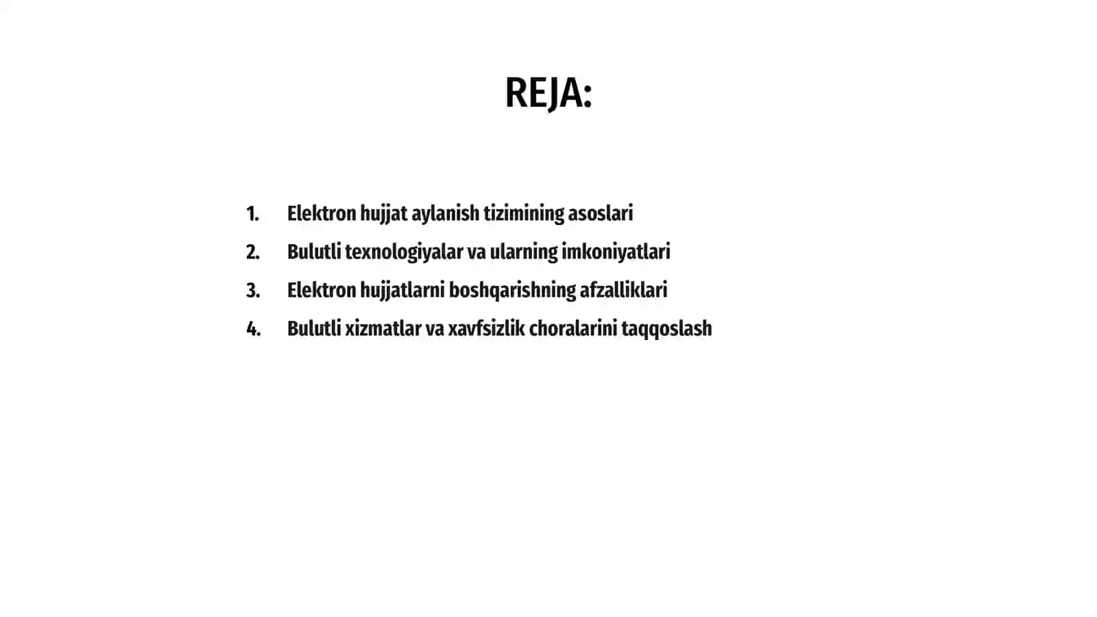 Elektron hujjat aylanish tizimida Bulutli texnalogiyalar 2