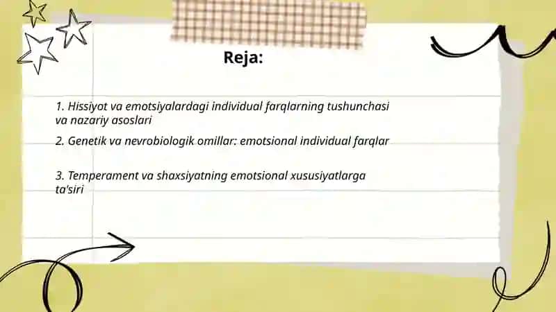 Hissiyot va emotsiyadagi individual farqlar 2