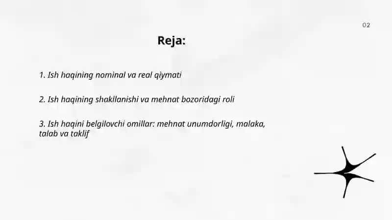 Ish haqining iqtisodiy mazmuni 2