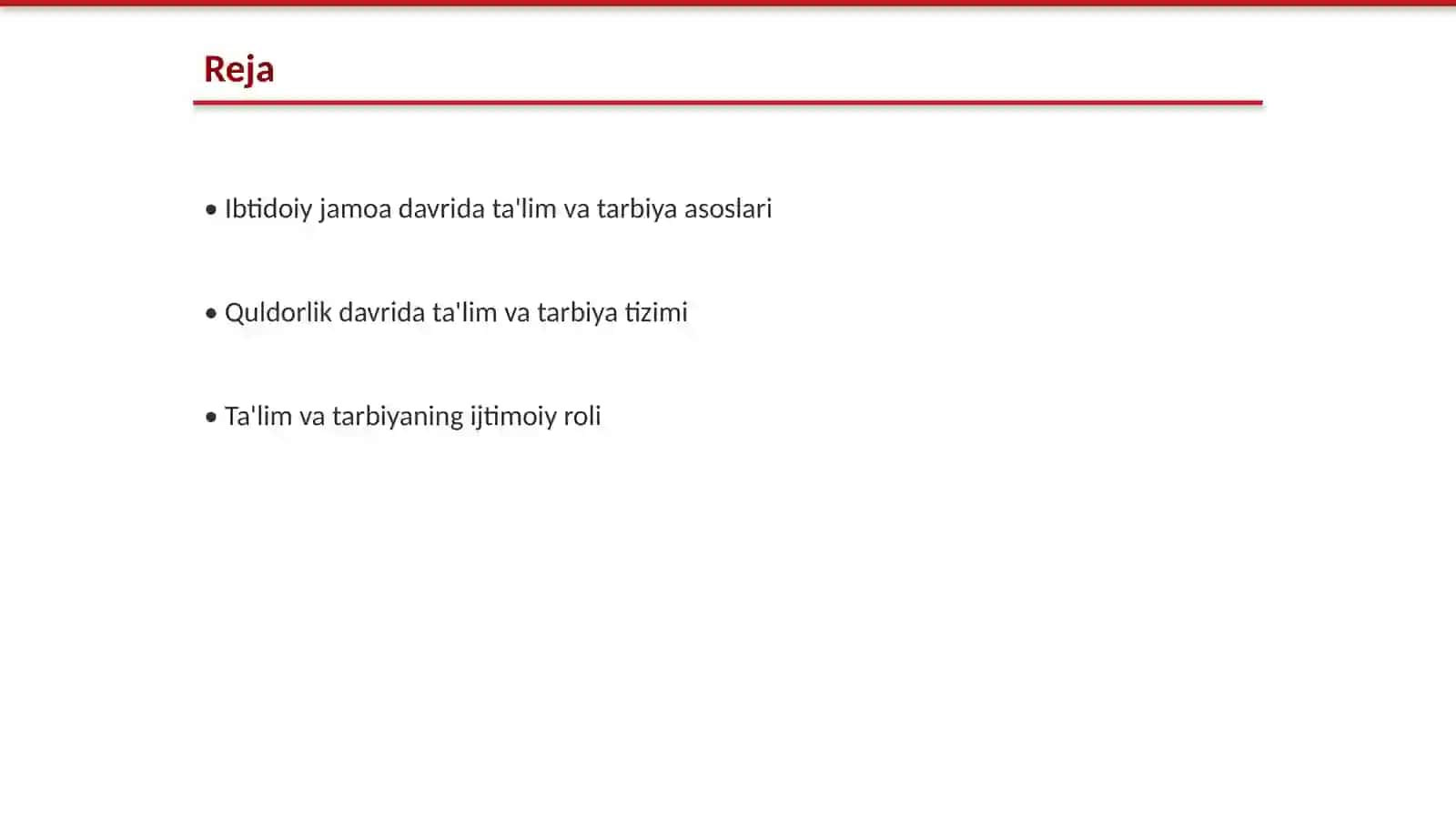 Ibtidoiy jamoa va quldorlik davrida ta'lim-tarbiya va maorif, pedagogik fikrlar taraqqiyoti haqida yoritish 2