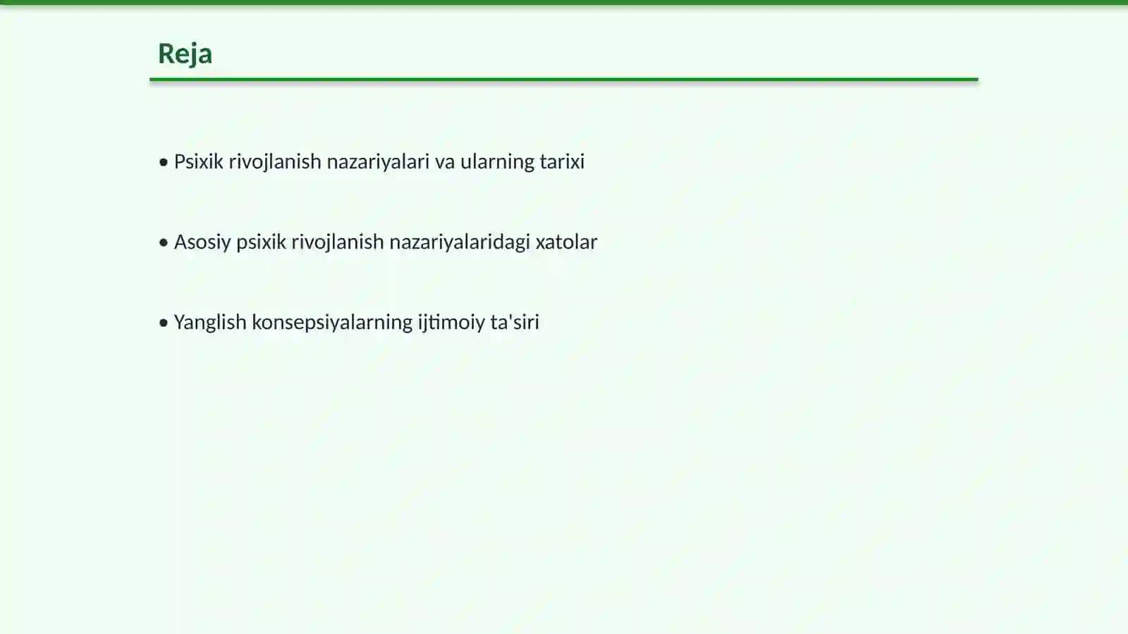 Psixik rivojlanish haqidagi yanglish konsepsiyalarining tanqidi 2