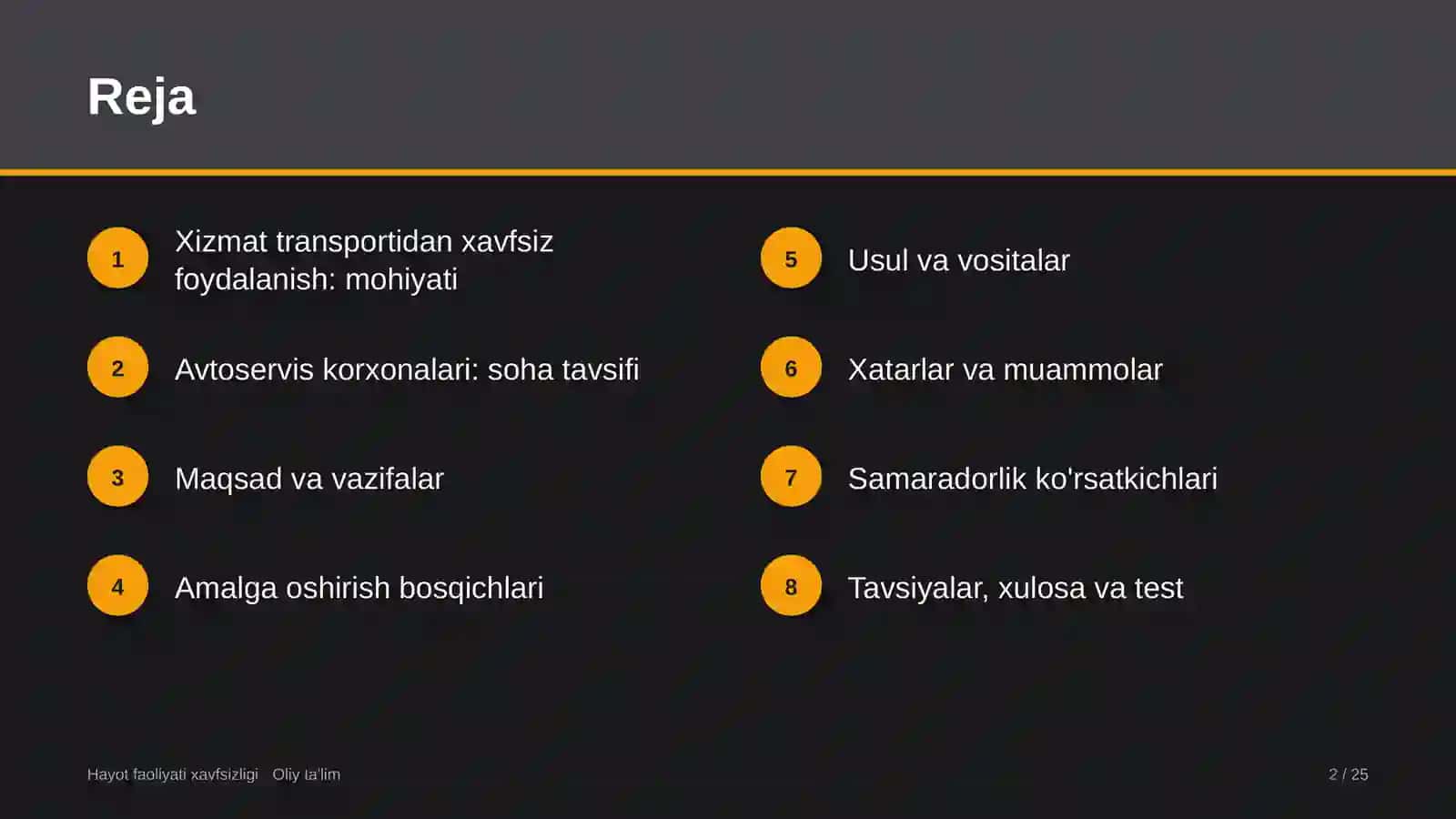 Avtoservis korxonalari misolida: mohiyati, bosqichlari, usullari va ko'rsatkichlari 2