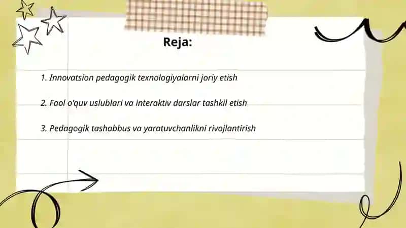 Pedagogning inavatsion faolyati 2